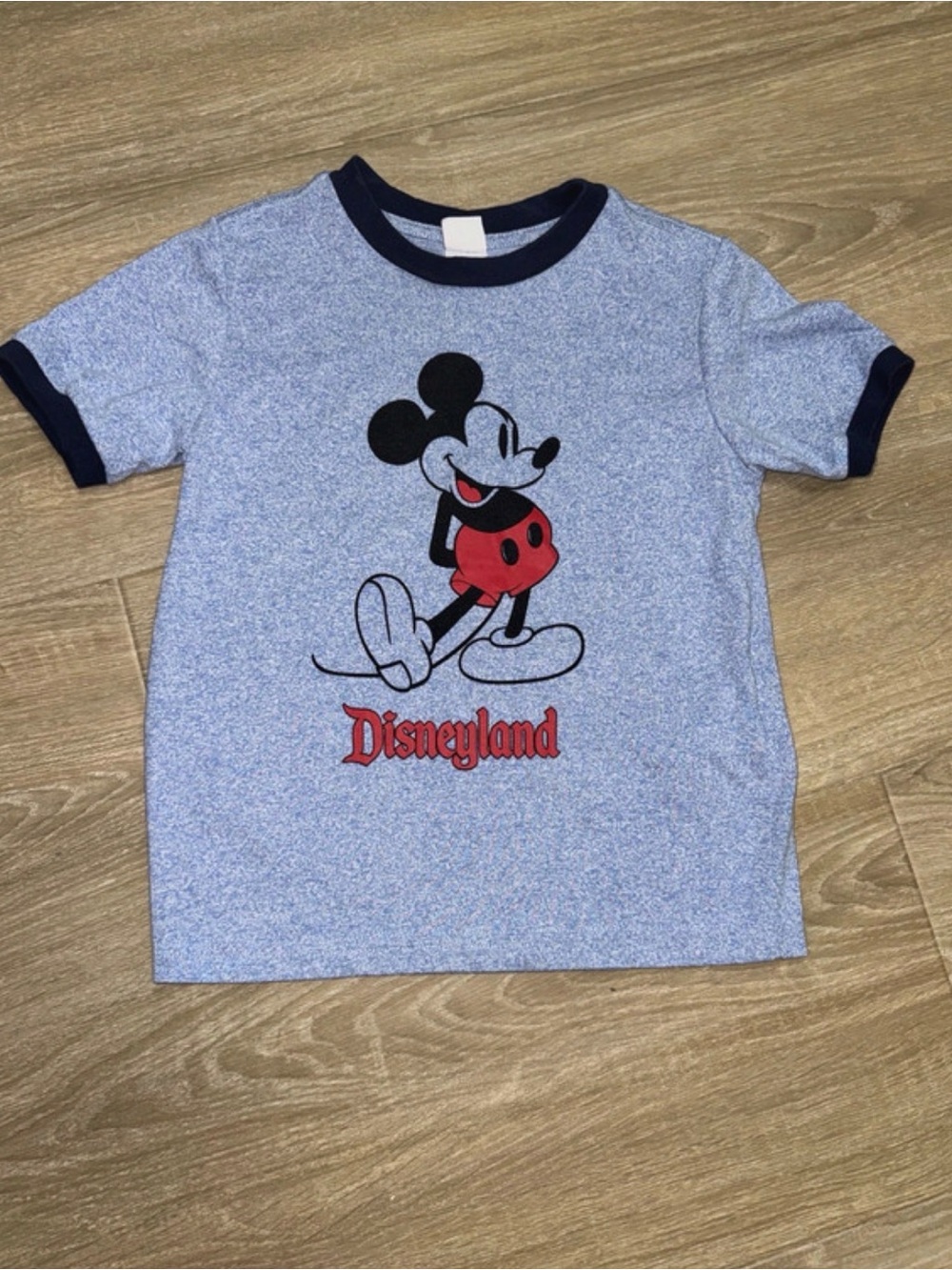 Disneyland Blue Mickey Mouse Ringer Tee for Kids medium